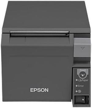 Epson TM-T70II Front-loading Single-station Thermal Printer, USB, Ethernet, Dark Gray - C31CD38A9801