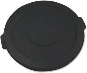 RUBBERMAID 1867532 Brute Trash Can Top,Flat,Snap-On Closure,Black