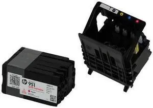 HP Print Head with HP 951 Starter Ink - Color
