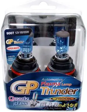 GP Thunder 9007 HB5 7500K Super White Head Light / Low Light bulbs SGP75K-07