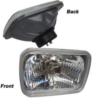 Old School 7 x 6 ( 7 by 6 ) H6014 H6052 H6054 Sealed Beam Rectangle 7" by 6" inches Diamond Cut Headlight Conversion.