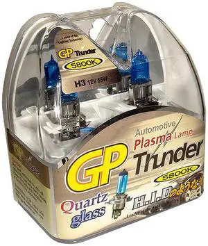 Authentic GP Thunder™ Sgp58k-H3 5800K 55w Super-white with Quartz Glass Bulbs for Headlamp / Fog / Day Time Runing Lights