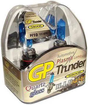 Authentic GP Thunder™ Sgp58k-H10 9140 5800K 55w Super-white with Quartz Glass Bulbs for Headlamp / Fog / Day Time Running Lights