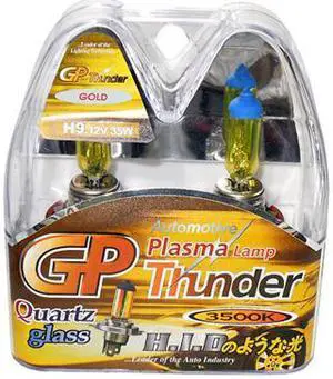 Authentic GP Thunder™ H9 35W 3500k JDM Golden Yellow for Headlight/Foglights/Daytime Running lights SGP35K-H9 (made in Korea) Pair