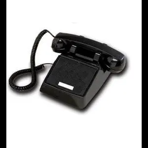 Cortelco ITT-2500NDL-BK 250000-VBA-NDL Black desk no dial Cortelco ITT-2500NDL-BK 250000-VBA-NDL Black desk no dial