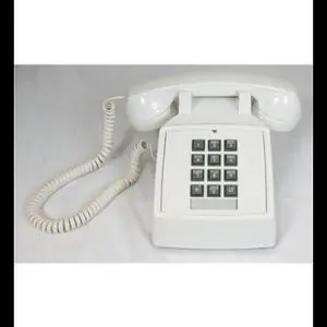 Cortelco ITT-2500-V-WH 250015-VBA-20M Desk w/ Volume WHITE