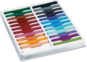 ChenilleKraft 9724 24 color Square Artist Pastels Set   2.50" x 0.38" Crayon Size   Assorted Wax   24 / Set