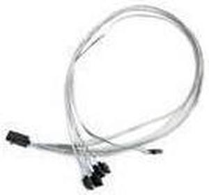 Supermicro CBL-SAST-0591 75cm Cross-over Mini SAS HD to 4x SATA Cable w/ SB