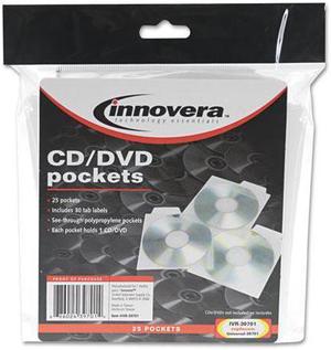 CD/DVD Pockets 25/Pack