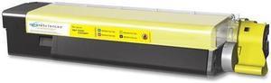 Media Sciences 40036 (43865717) Okidata Compatible C6100 Toner Cartridge - Yellow - LED - 6000 Page - 1 Each