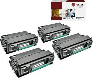 Laser Tek Services® 4 Pack Replacement Samsung MLT-D205E Black Extra High Yield Toner Cartridge