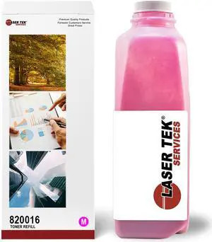 Laser Tek Services ® Magenta Toner Refill Kit with reset chip for the Ricoh Aficio SP C811 SPC 811 SP C811 SPC811 820016
