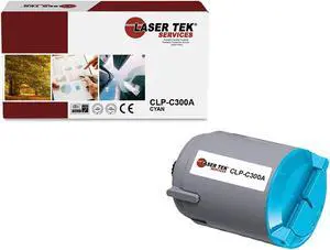 Laser Tek Services Compatible Toner Cartridge Replacement for Samsung CLP300 CLP-C300A Works with Samsung CLP-300 300N, CLX-2160 Printers (Cyan, 1 Pack) - 1,000 Pages