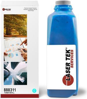 Laser Tek Services ® Cyan Toner Refill with reset chip for Ricoh CL-4000 SP C410DN C411DN C420DN 888311 Type 145