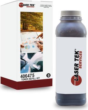 Laser Tek Services ® Black Toner Refill with reset chip for Ricoh 406475 SP C242DN C232DN C231N C320DN