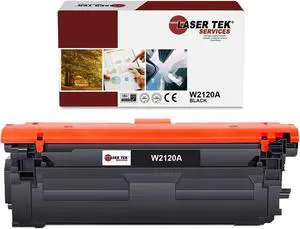 Laser Tek Services Compatible Toner Cartridge Replacement for 212A W2120A Works with HP Color LaserJet Enterprise Flow MFP M578c, M578z M554dn Printers (Black, 1 Pack) - 5,500 Pages