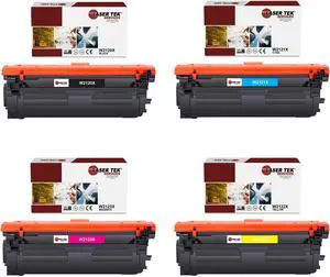 Laser Tek Services Compatible Toner Cartridge Replacement for 212X High Yield Works with HP Color LaserJet Enterprise Flow MFP M578c Printers (Black, Cyan, Magenta, Yellow, 4 Pack)