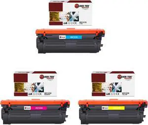Laser Tek Services Compatible Toner Cartridge Replacement for 212X High Yield Works with HP Color LaserJet Enterprise Flow MFP M578c, M578z M554dn Printers (Cyan, Magenta, Yellow, 3 Pack)