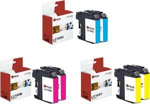 Laser Tek Services Compatible High Yield Ink Cartridge Replacement for Brother LC-105 LC105C LC105M LC105Y Works with Brother MFCJ4310DW J4410DW Printers (Cyan, Magenta, Yellow, 6 Pack) Laser Tek Services Compatible High Yield Ink Cartridge Replacement for Brother LC-105 LC105C LC105M LC105Y Works with Brother MFCJ4310DW J4410DW Printers (Cyan, Magenta, Yellow, 6 Pack)