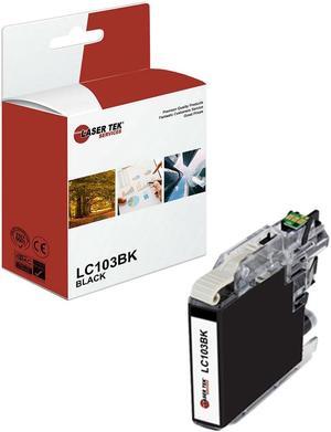 Laser Tek Services Compatible Ink Cartridge Replacement for Brother LC-103 LC103BK Works with Brother DCPJ152W, MFCJ245 J285DW Printers (Black, 1 Pack) - 600 Pages