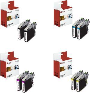 Laser Tek Services Compatible Ink Cartridge Replacement for Brother LC-103 LC103BK LC103C LC103M LC103Y Works with Brother DCPJ152W, MFCJ245 J285DW Printers (Black, Cyan, Magenta, Yellow, 8 Pack)