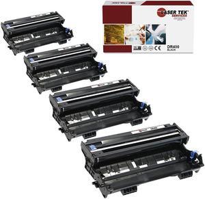 Laser Tek Services Compatible Drum Unit Replacement for Brother DR-400 DR400 Works with Brother 1030 1230 1240, DCP120, MFC1260 1270 Printers (Black, 4 Pack) - 20,000 Pages