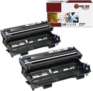 Laser Tek Services Compatible Drum Unit Replacement for Brother DR-400 DR400 Works with Brother 1030 1230 1240, DCP120, MFC1260 1270 Printers (Black, 2 Pack) - 20,000 Pages