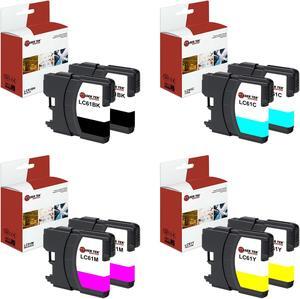 Black and Color Brother LC-61BK LC-61C LC-61M LC-61Y (2BK, 2C, 2M, 2Y) Black and Color Brother LC-61BK LC-61C LC-61M LC-61Y (2BK, 2C, 2M, 2Y)