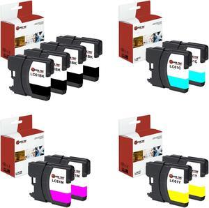 Black and Color Brother LC-61BK LC-61C LC-61M LC-61Y (4BK, 2C, 2M, 2Y)