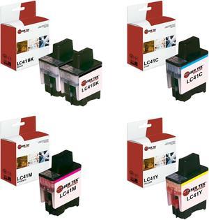 Brother LC-41BK LC-41C LC-41M LC-41Y ( 2 LC41BK, 1 LC41C, 1 LC41M, 1 LC41Y)
