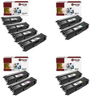 Laser Tek Services Compatible Toner Cartridge Replacement for Brother TN-315 TN315BK TN315C TN315M TN315Y Works with Brother HL4150cdn, MFC9460cdn Printers (Black, Cyan, Magenta, Yellow, 10 Pack)