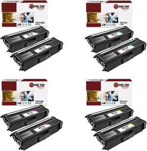 Laser Tek Services Compatible Toner Cartridge Replacement for Brother TN-315 TN315BK TN315C TN315M TN315Y Works with Brother HL4150cdn, MFC9460cdn Printers (Black, Cyan, Magenta, Yellow, 8 Pack) Laser Tek Services Compatible Toner Cartridge Replacement for Brother TN-315 TN315BK TN315C TN315M TN315Y Works with Brother HL4150cdn, MFC9460cdn Printers (Black, Cyan, Magenta, Yellow, 8 Pack)