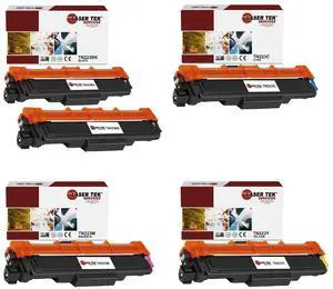 Laser Tek Services Compatible Toner Cartridge Replacement for Brother TN-223 Works with Brother HLL3210CW L3230CDW, DCPL3510CDW Printers (Black, Cyan, Magenta, Yellow, 5 Pack)