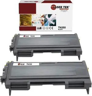 Laser Tek Services Compatible Toner Cartridge Replacement for Brother TN-350 Works with Brother HL2030 2040, IntelliFax 2820 2910, MFC7420, DCP7010 Printers (Black, 2 Pack) - 2,500 Pages Laser Tek Services Compatible Toner Cartridge Replacement for Brother TN-350 Works with Brother HL2030 2040, IntelliFax 2820 2910, MFC7420, DCP7010 Printers (Black, 2 Pack) - 2,500 Pages