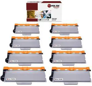 8Pk LTS TN-780 Black Hi-Yield Compatible for Brother HL6180DW 6180DWT Toner