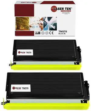 2Pk LTS TN-570 Black Compatible for Brother DCP8040 HL5140 5150D Toner Cartridge