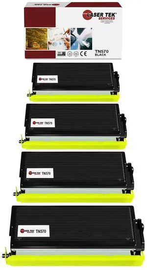 4Pk LTS TN-570 Black Compatible for Brother DCP8040 HL5140 5150D Toner Cartridge