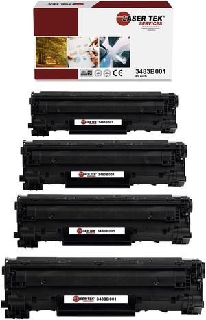 Laser Tek Services® Canon 126 (3483B001) 4 Pack Replacement Toner Cartridge set for Canon imageCLASS LBP6200d, LBP6230dw