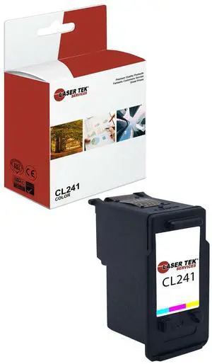 Laser Tek Services Compatible High Yield Ink Cartridge Replacement for Canon CL-241 CL241 Works with Canon Pixma MG2120 MG2220 MG3120, MX372 MX392 Printers (Multicolored, 1 Pack) - 400 Pages