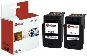 2Pk LTS PG-210 BCMYHY Compatible for Canon Pixma iP2700 iP2702, MP240, MX320 Ink