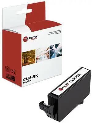 Laser Tek Services Compatible High Yield Ink Cartridge Replacement for Canon CLI-8 CLI8-BK Works with Canon Pixma iP4200 iP4300, MP500 MP530, PIXMA PRO 600 Printers (Black, 1 Pack) - 280 Pages