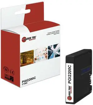 Laser Tek Services Compatible High Yield Ink Cartridge Replacement for Canon PGI-2200 PGI2200C Works with Canon MAXIFY MB5020 iB4120 MB5320 Printers (Cyan, 1 Pack) - 1,500 Pages