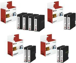 10Pk LTS PGI-2200 BCMY HY Compatible for Canon Maxify MB5020 iB4120 Ink