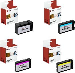 4Pk LTS PGI-1200 BCMY HY Compatible for Canon Maxify MB2020 MB2050 Ink Cartridge