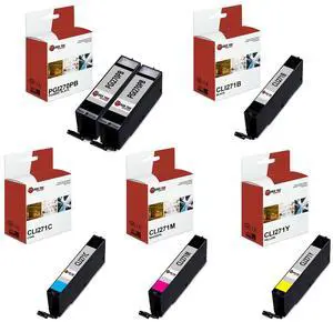 6Pk LTS PGI-270 CLI-271 PB/B/C/M/Y HY Compatible for Canon Pixma MG5720 Ink