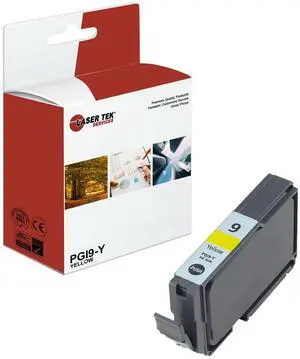Laser Tek Services Compatible High Yield Ink Cartridge Replacement for Canon PGI-9 PGI9-Y Works with Canon Pixma MX7600 / iX7000, Pro9500 / Pro9500 Mark II Printers (Yellow, 1 Pack) - 930 Pages