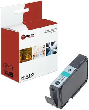 Laser Tek Services Compatible High Yield Ink Cartridge Replacement for Canon PGI-9 PGI9-PC Works with Canon Pixma MX7600 / iX7000, Pro9500 / Pro9500 Mark II Printers (Photo Cyan, 1 Pack) - 930 Pages