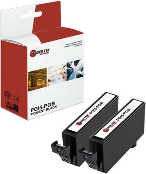 Laser Tek Services ® Black Compatible Ink Cartridge 2 Pack for the Canon PGI-5BK.