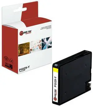 Laser Tek Services Compatible High Yield Ink Cartridge Replacement for Canon PGI-29 PGI29-Y Works with Canon Lucia PGI-29, Pixma PRO-1 PRO1 Printers (Yellow, 1 Pack) - 2,370 Pages