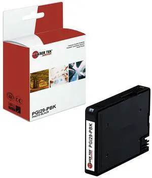 Laser Tek Services Compatible High Yield Ink Cartridge Replacement for Canon PGI-29 PGI29-PBK Works with Canon Lucia PGI-29, Pixma PRO-1 PRO1 Printers (Photo Black, 1 Pack) - 2,370 Pages